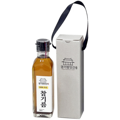 경기방앗간 국산 참기름 180ml 선물세트[1개]