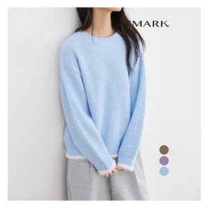 루즈미니멀배색니트_AE56KN029G