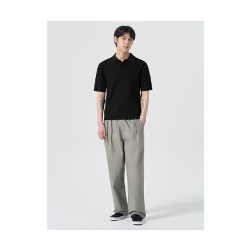 에잇세컨즈 라이트 코튼 원턱 밴딩 팬츠 카키 424421FY1H 424421FY1H 199783_이미지