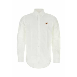  메종키츠네 로고 셔츠_LM00404WC2010 P100 WHITE