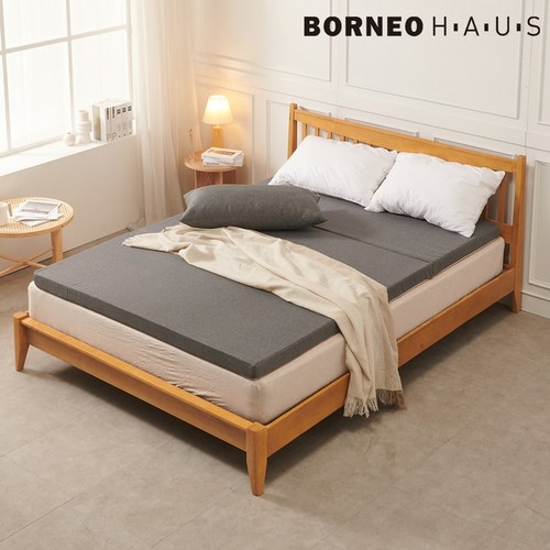 BIF보루네오 엘리브 3단 접이식 HR폼 토퍼 매트리스 Q (7cm)_이미지