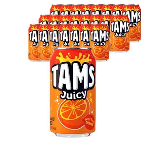 롯데칠성음료 탐스 쥬시 오렌지 355ml (24개)_이미지
