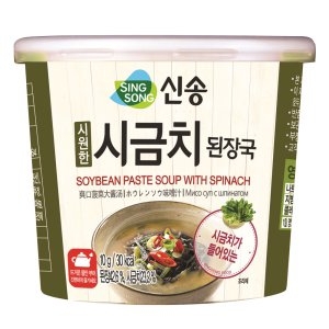 신송식품 시금치 된장국 컵 10g (24개)
