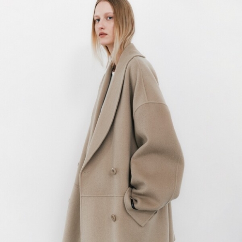 나인 아틀리에 SHAWL COLLAR WOOL HANDMADE HALF COAT CT-1458