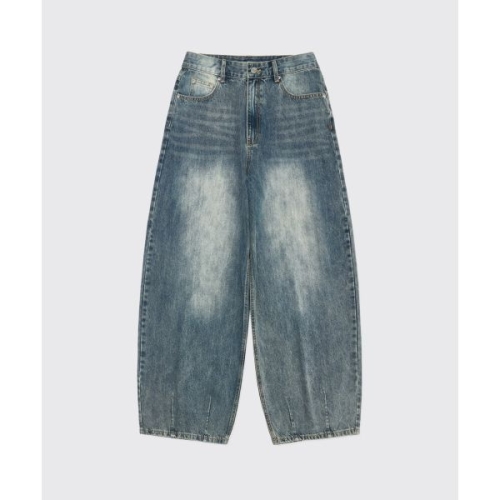 인템포무드 레이지보이 벌룬 핏 데님_페이디드블루 320780