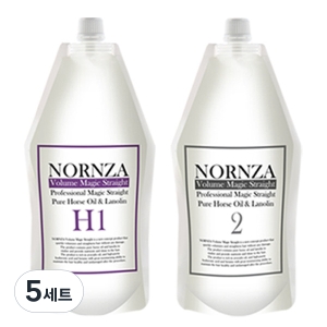 볼륨매직 스트레이트파마약 H400 일반모발용 1제 400g + 2제 400g 5세트