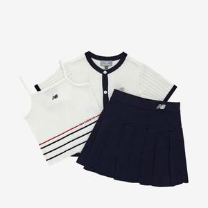 뉴발란스 키즈트레이닝세트 PQC NK9YE2901G-10 Premium Marine 여아 스웨터 가디건 3PCS 세트_이미지