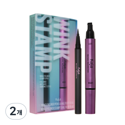 카자리코 카자 윙크 스탬프 윙 아이라이너 스탬프 앤 펜 3.4ml (2개)_이미지