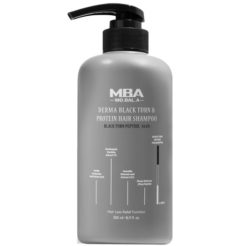 데이셀 모발아 블랙턴 앤 프로틴 샴푸 500ml (5개)_이미지