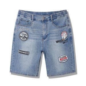JEEP 아트워크 오픈밴딩 5부 데님팬츠 JP2DPU852ID