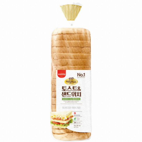 SPC삼립 아침미소 토스트앤 샌드위치 768g (10개)_이미지