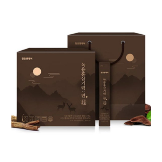 녹용홍삼기력 편 10ml 60포