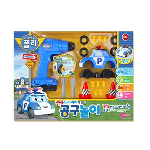 원앤원 로보카폴리 전동 드라이버가 있는 공구놀이_이미지