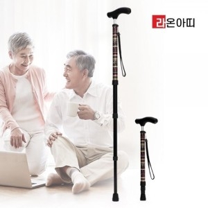 라온아띠 노인용 지팡이 KCS-115 4단 분리형 효도선물_이미지