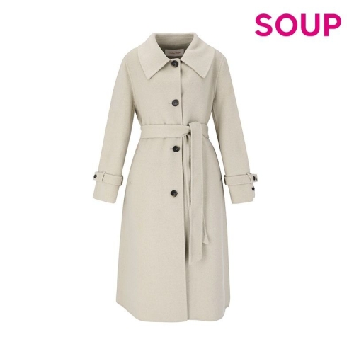 동광인터내셔날 스위트숲 칼라넥 벨티드 핸드메이드 코트 OYBHCC4 BROWN 55 055