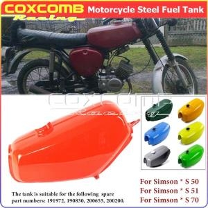 바이크 7색 오일 탱크 적합한 예비 부품 191972 190830 200655 200200 Simson S50 스틸 연료