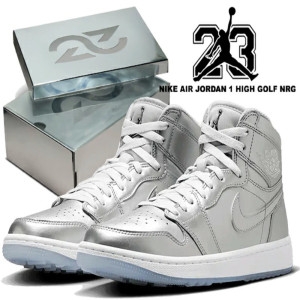 나이키 유익한 발행 중 AIR JORDAN 1 HIGH GOLF NRG GIFT GIVING metallic silver fd68..