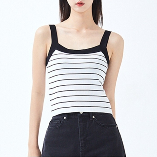 이랜드 미쏘 스트라이프 슬리브리스 탑 MIWKAC717T-T 573866_MIWKAC717TT