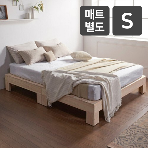 동서가구 로제 무헤드 편백나무 침대 S (매트별도)
