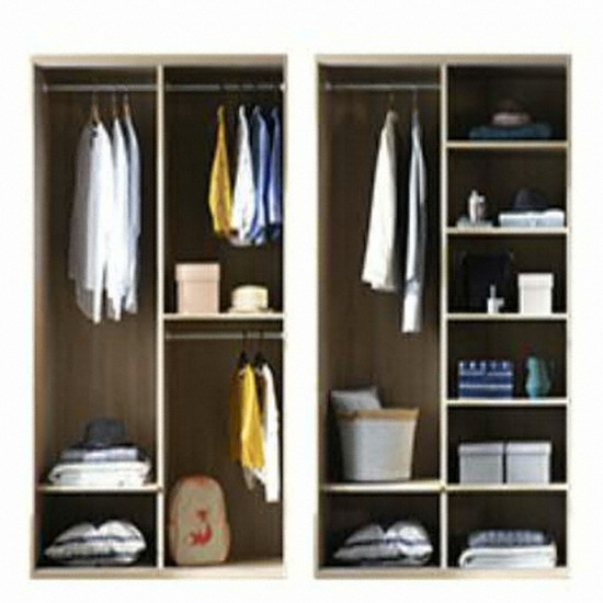 상일리베가구 빅 풀 슬라이딩 행거+선반형 옷장 2400_이미지