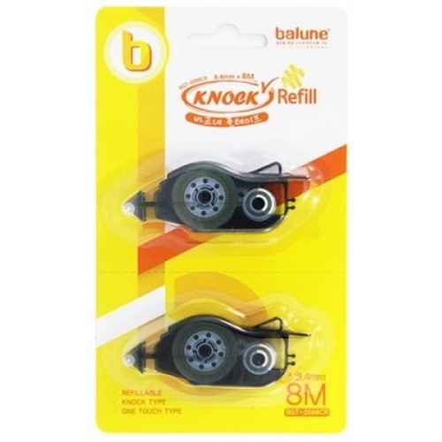 바르네 BGT-2088CR 노크식 풀테이프 리필 (1개)