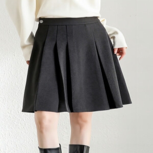 플리츠미 클라셰 클라셰 모직터치 디스커트_B4M2954 567822_CB4WSK048C_이미지