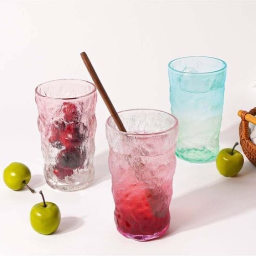 인블룸 홈카페 레인보우 그라데이션 유리컵 300ml