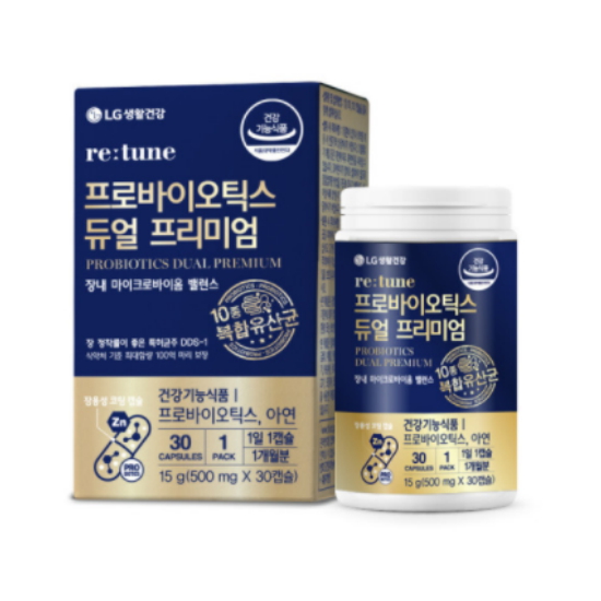 리튠 프로바이오틱스 듀얼 프리미엄 30캡슐 (2개)_이미지