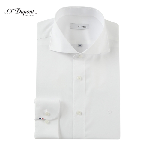 ST듀퐁 SE4SM21L303SWH 화이트 슬림핏 면100 와이드 카라 솔리드 긴팔셔츠 없음 95_이미지
