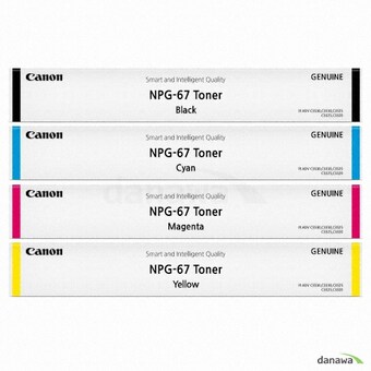 Canon 정품 NPG-67BK, NPG-67C, NPG-67M, NPG-67Y 4색 세트