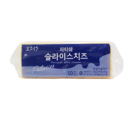 동원F&B 소와나무 파티쉐 슬라이스 치즈 50매입 900g (1개)_이미지