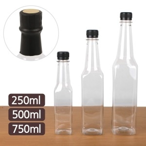 와인 페트병 250ml (블랙뚜껑)