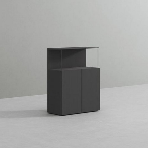 DSCDA0803H 2단 도어 스틸 철제 선반 3단 책장 800