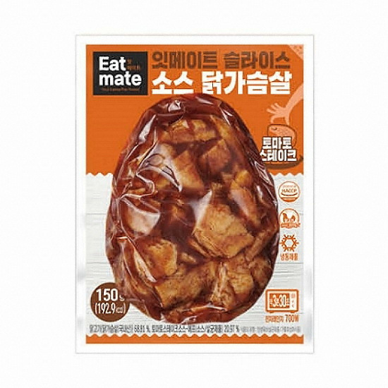 푸드나무 잇메이트 슬라이스 소스 닭가슴살 토마토스테이크 150g (16개)_이미지