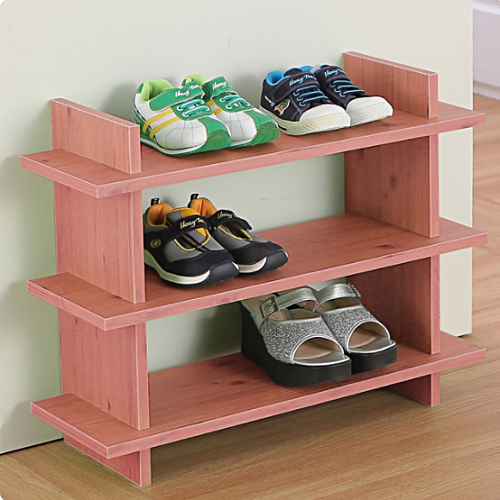 아라마가구 무지개 3단 신발장 (60cm)_이미지