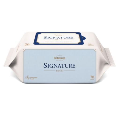 에이제이 베베숲 시그니처 블루 물티슈 리필형 70매 (10팩)