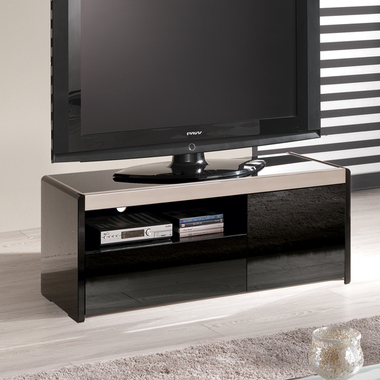 아트로가구 써스 흑경 2단 거실장 1200