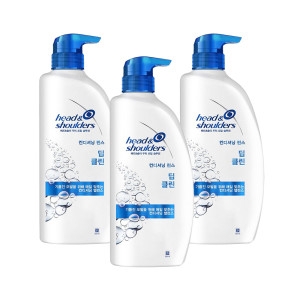 한국P&G 헤드앤숄더 딥 클린 컨디셔닝 린스 850ml (3개)