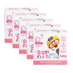  위니치 뽀로로 순수한 비누 100g [5개]
