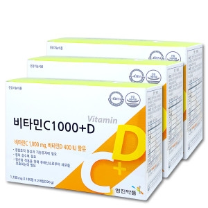  영진약품 비타민C 1000mg 플러스 비타민D 고함량 200정 3박스