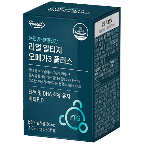 휴온스푸디언스 퍼니트 리얼 알티지 오메가3 플러스 1020mg 30캡슐 (8개)