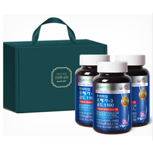 뉴트리디데이 프리미엄 오메가-3 골드1100 90캡슐 3개입 세트 (1개)