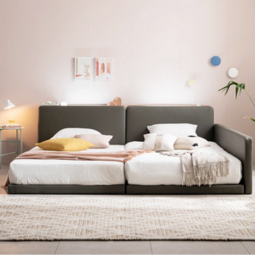 장인가구 하임 밸런스형 저상형 LED 패밀리침대 SS+SS (매트별도)_이미지