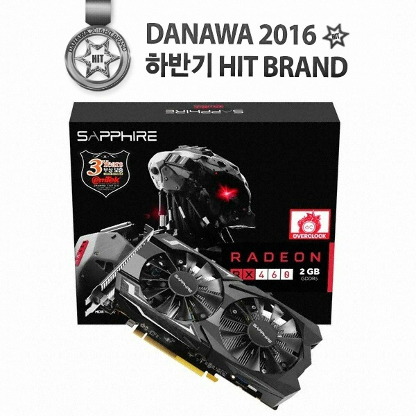 SAPPHIRE �󵥿� RX 460 OC D5 2GB