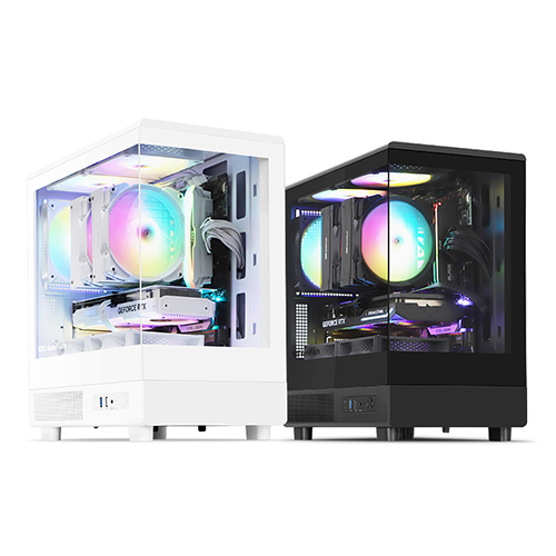darkFlash DB330M RGB 강화유리 (화이트)_이미지