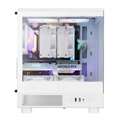 darkFlash DB330M RGB 강화유리 (화이트)_이미지