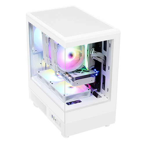 darkFlash DB330M RGB 강화유리 (화이트)_이미지