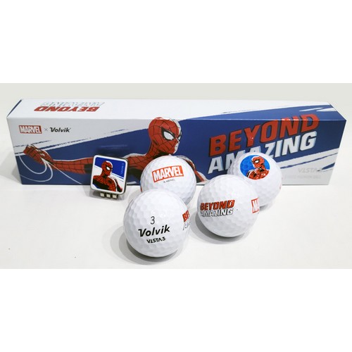 볼빅 비스타3 마블 어메이징 스파이더맨 (4개+볼마커)_이미지