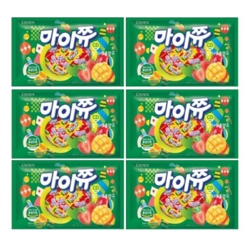 크라운제과 마이쮸 딸기 애플망고 800g (6개)