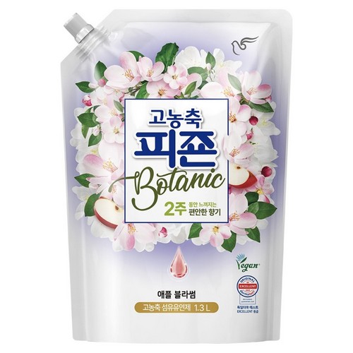 피죤 보타닉 애플 블라썸 리필 1.3L (4개)